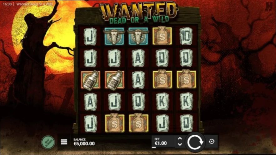 Wanted Dead or a Wild von Hacksaw Gaming